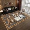 Basset Hound Floral Rug Sport Decor Gift Floor Decor Living Room Carpet Rug Area Rug - 5fc1b859e16e