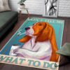Basset Hound What To Do Rug Sport Decor Gift Floor Decor Living Room Carpet Rug Area Rug - 9cb56207a4f2
