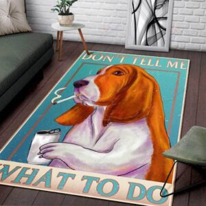 Basset Hound What To Do Rug Sport Decor Gift Floor Decor Living Room Carpet Rug Area Rug - 9cb56207a4f2