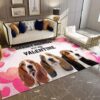 Basset Hounds Are My Valentine Rug Sport Decor Gift Floor Decor Living Room Carpet Rug Area Rug - e9cc09ffe07e