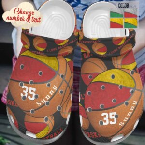 Bastketball Personalize Clog Custom Crocs Fashionstyle Comfortable For Women Men Kid Print 3D Personalized Team Uniform