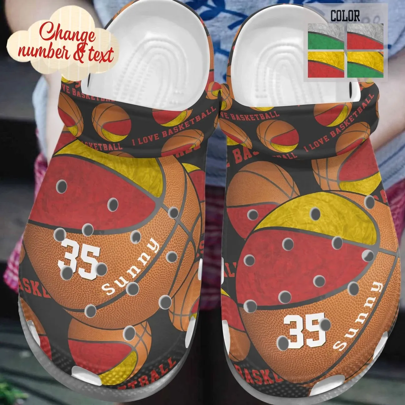Bastketball Personalize Clog Custom Crocs Fashionstyle Comfortable For Women Men Kid Print 3D Personalized Team Uniform Bastketball Personalize Clog Custom Crocs Fashionstyle Comfortable For Women Men Kid Print 3D Personalized Team Uniform