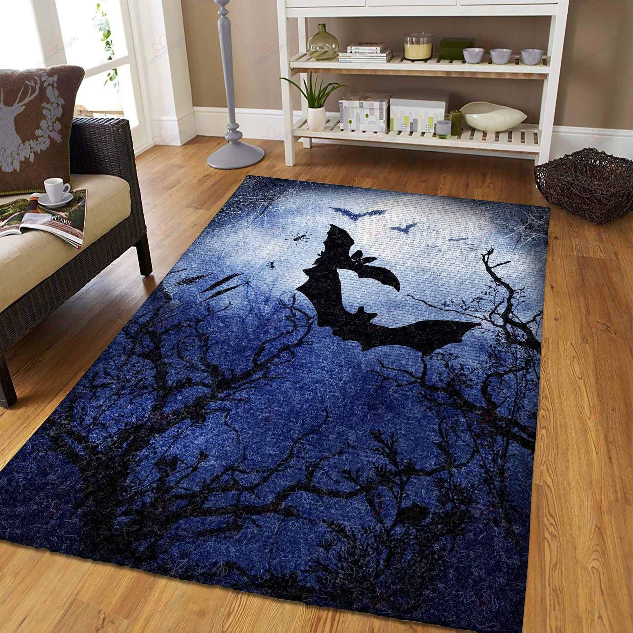 Bat In Night Rug Sport Decor Gift Floor Decor Living Room Carpet Rug Area Rug - 91d429da06d6 Bat In Night Rug Sport Decor Gift Floor Decor Living Room Carpet Rug Area Rug - 91d429da06d6