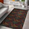 Bat Tribal Pattern 3 Rug Sport Decor Gift Floor Decor Living Room Carpet Rug Area Rug - bc4b7aa97ac8