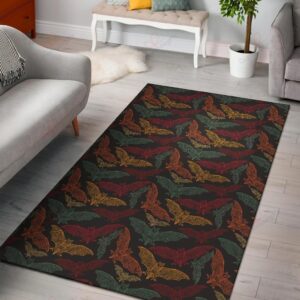 Bat Tribal Pattern 3 Rug Sport Decor Gift Floor Decor Living Room Carpet Rug Area Rug - bc4b7aa97ac8