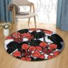 Bauhinia Round Carpet Floor Rug Living Room Bedroom Decor Round Area Rug Carpet