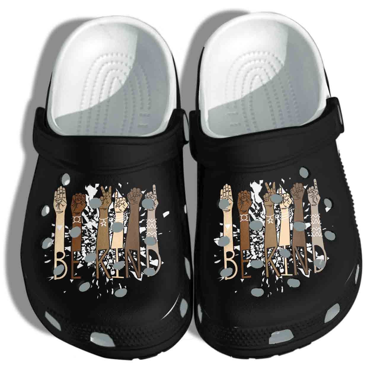 Be Kind Signal Hand Colorful Skin Shoes Crocs Clog – Peace Black Girl Birthday Gifts Shoes Be Kind Signal Hand Colorful Skin Shoes Crocs Clog – Peace Black Girl Birthday Gifts Shoes