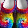 Be Kind Tie Dye Cool Crocs Crocband Clog Clog Comfortable For Mens And Womens Classic Clog Water Shoes Comfortable