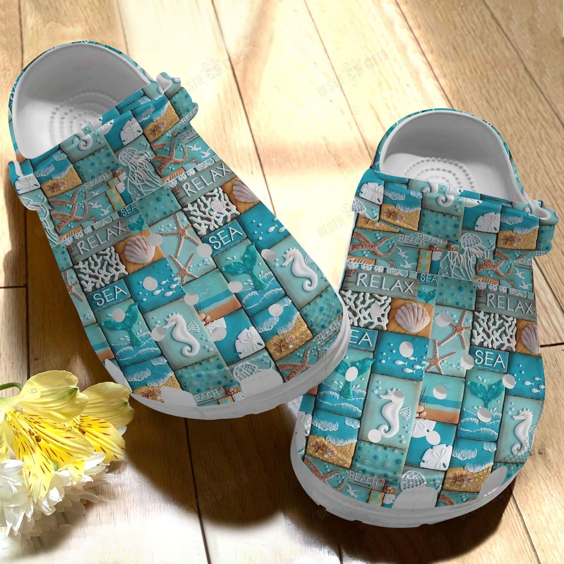 Beach Crocs Clog Classic Clog Whitesole Relax Shoes Beach Crocs Clog Classic Clog Whitesole Relax Shoes
