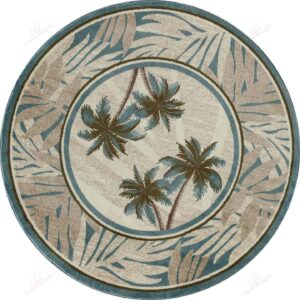 Beach Palm Round Carpet Floor Rug Living Room Bedroom Decor Round Area Rug Carpet