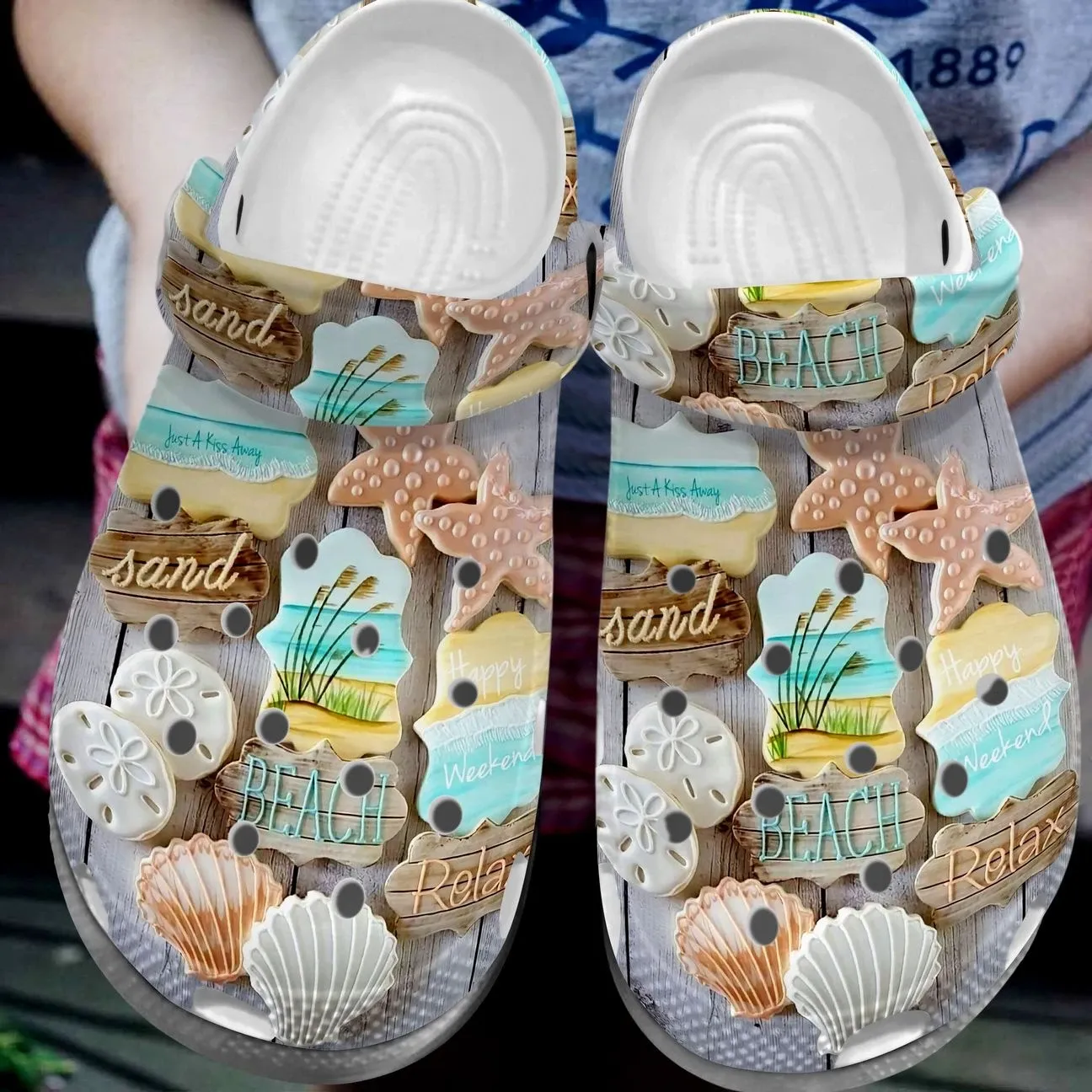 Beach Personalize Clog Custom Crocs Fashionstyle Comfortable For Women Men Kid Print 3D Collection Beach Personalize Clog Custom Crocs Fashionstyle Comfortable For Women Men Kid Print 3D Collection