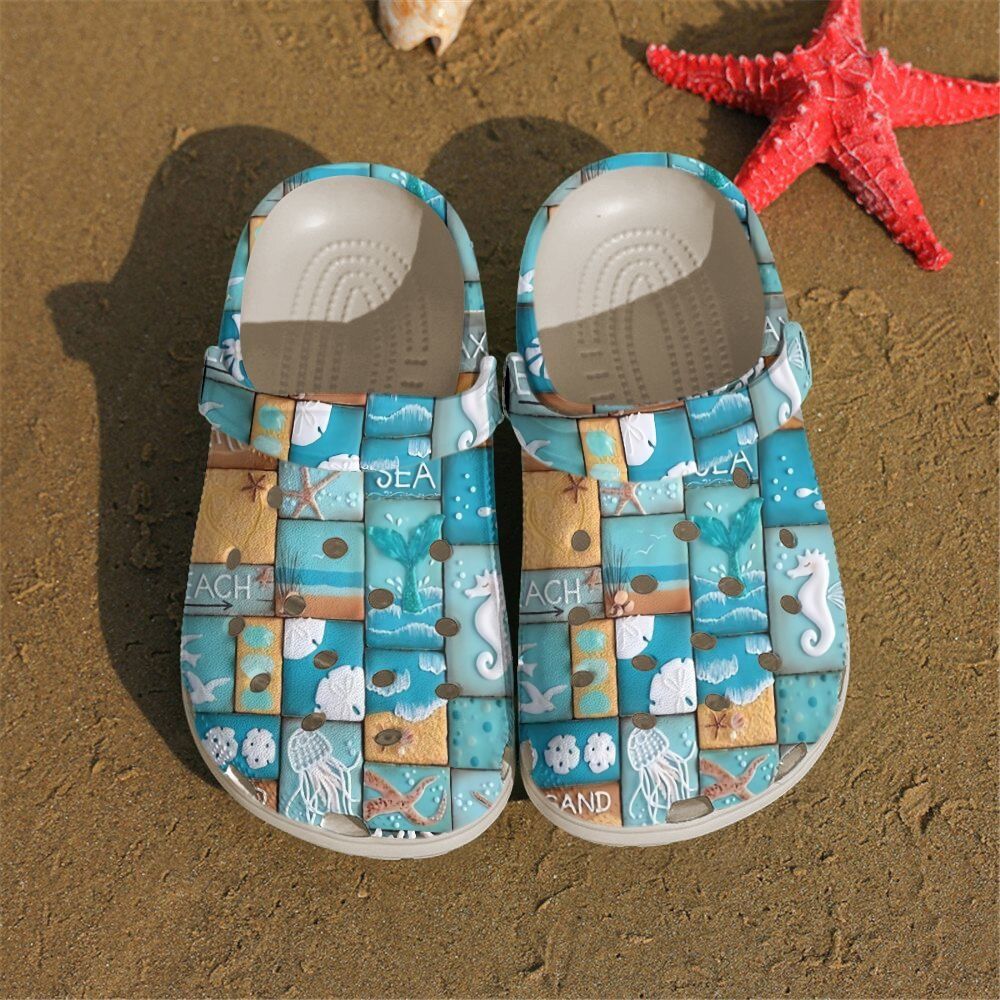 Beach Personalized Clog Custom Crocs Comfortablefashion Style Comfortable For Women Men Kid Print 3D On The Beach Beach Personalized Clog Custom Crocs Comfortablefashion Style Comfortable For Women Men Kid Print 3D On The Beach