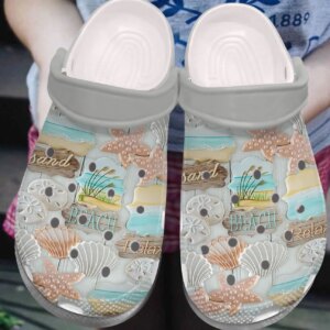 Beach Personalized Clog Custom Crocs Comfortablefashion Style Comfortable For Women Men Kid Print 3D Sand Beach Relax
