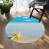 Beach Please Round Carpet Floor Rug Living Room Bedroom Decor Round Area Rug Carpet