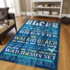Beach Rules Rug Sport Decor Gift Floor Decor Living Room Carpet Rug Area Rug - 39d35579f6ab