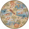 Beach Sand Round Carpet Floor Rug Living Room Bedroom Decor Round Area Rug Carpet