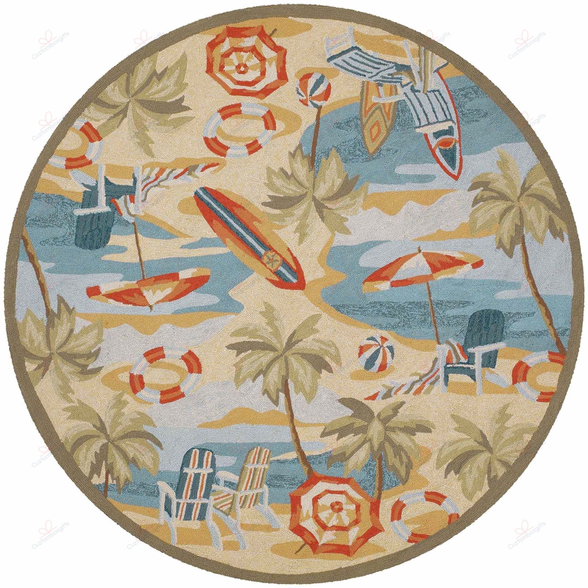 Beach Sand Round Carpet Floor Rug Living Room Bedroom Decor Round Area Rug Carpet Beach Sand Round Carpet Floor Rug Living Room Bedroom Decor Round Area Rug Carpet