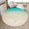 Beach Sea Wave Round Carpet Floor Rug Living Room Bedroom Decor Round Area Rug Carpet