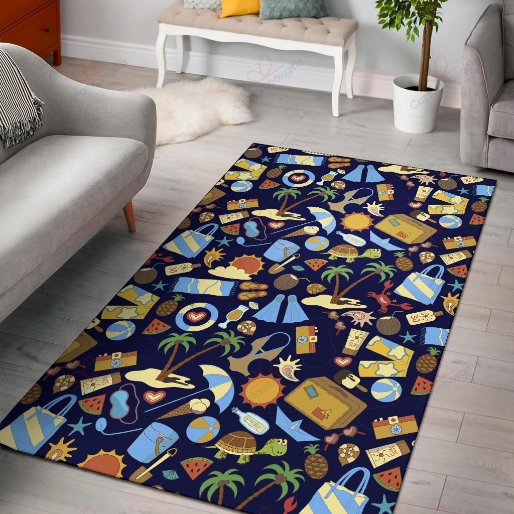 Beach Themed Pattern 4 Rug Sport Decor Gift Floor Decor Living Room Carpet Rug Area Rug - efd4cee5e75f Beach Themed Pattern 4 Rug Sport Decor Gift Floor Decor Living Room Carpet Rug Area Rug - efd4cee5e75f