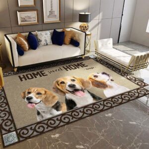 Beagle Home Sweet Home Rug Sport Decor Gift Floor Decor Living Room Carpet Rug Area Rug - 67541eabbd8e