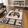 Beagle Love Couple Heart Rug Sport Decor Gift Floor Decor Living Room Carpet Rug Area Rug - 8ebe09cbfd2d