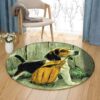 Beagle Painting Round Carpet Floor Rug Living Room Bedroom Decor Round Area Rug Carpet