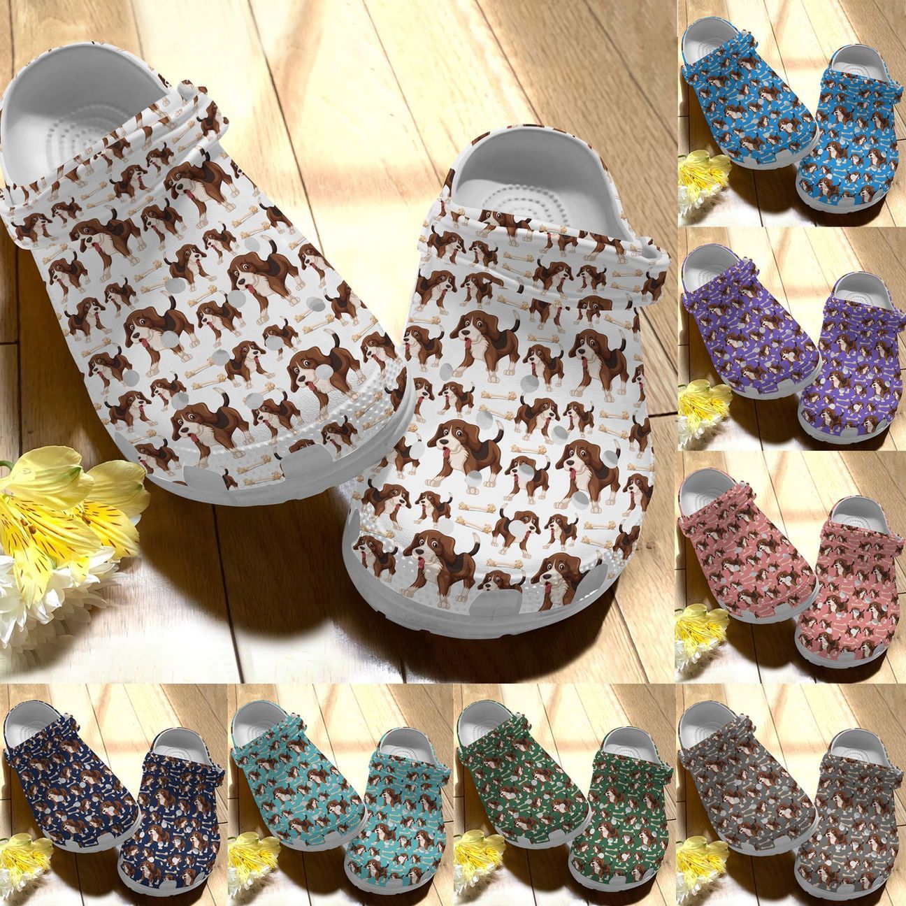 Beagle Personalize Clog Custom Crocs Fashionstyle Comfortable For Women Men Kid Print 3D Color Series Beagle Personalize Clog Custom Crocs Fashionstyle Comfortable For Women Men Kid Print 3D Color Series
