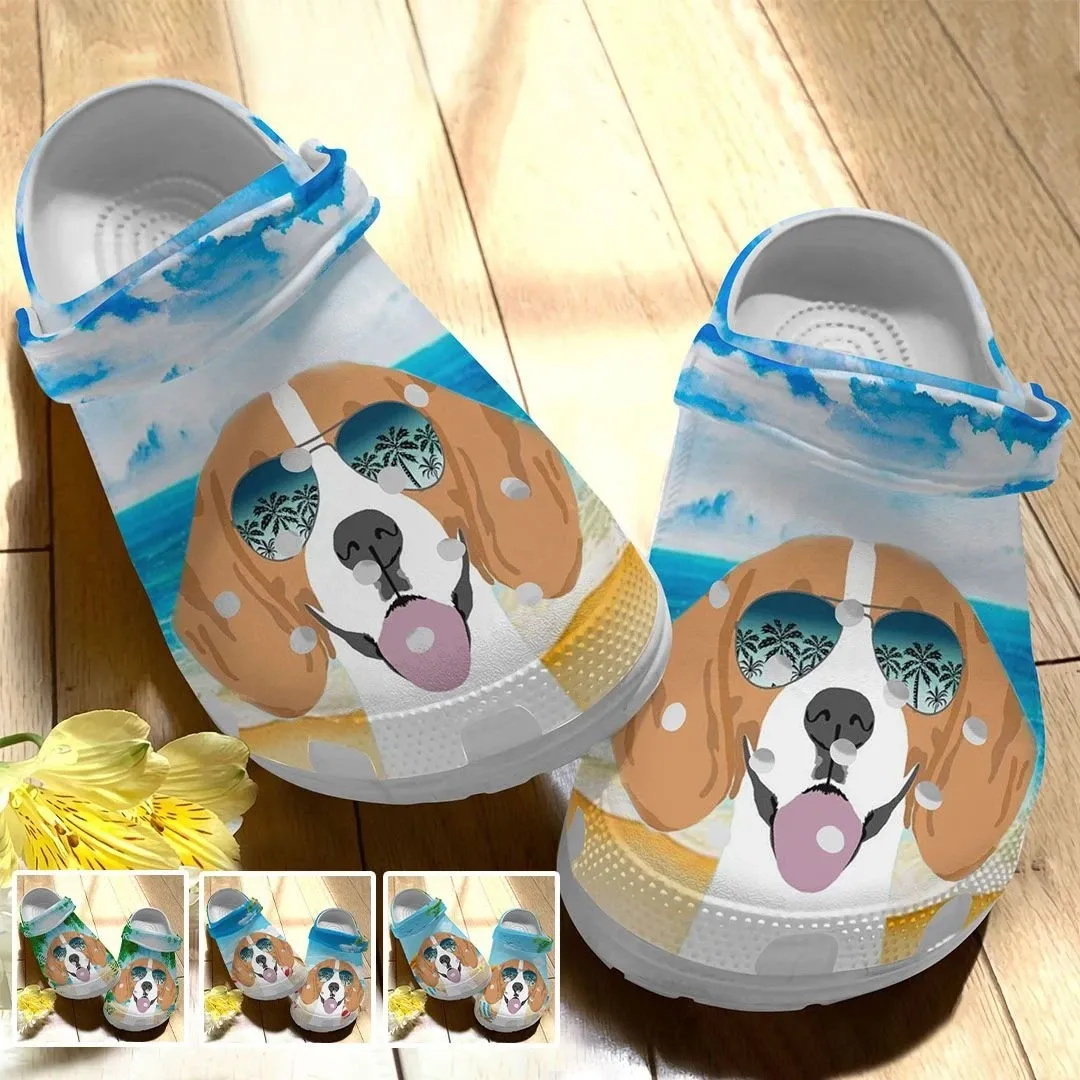 Beagle Personalize Clog Custom Crocs Fashionstyle Comfortable For Women Men Kid Print 3D Summer Vibe Beagle Personalize Clog Custom Crocs Fashionstyle Comfortable For Women Men Kid Print 3D Summer Vibe