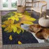 Beagle Sunflower Rug Sport Decor Gift Floor Decor Living Room Carpet Rug Area Rug - 8fa2229f9e95