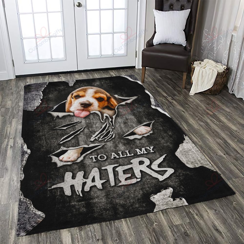 Beagle To All My Haters Rug Sport Decor Gift Floor Decor Living Room Carpet Rug Area Rug - f69fd9803523 Beagle To All My Haters Rug Sport Decor Gift Floor Decor Living Room Carpet Rug Area Rug - f69fd9803523