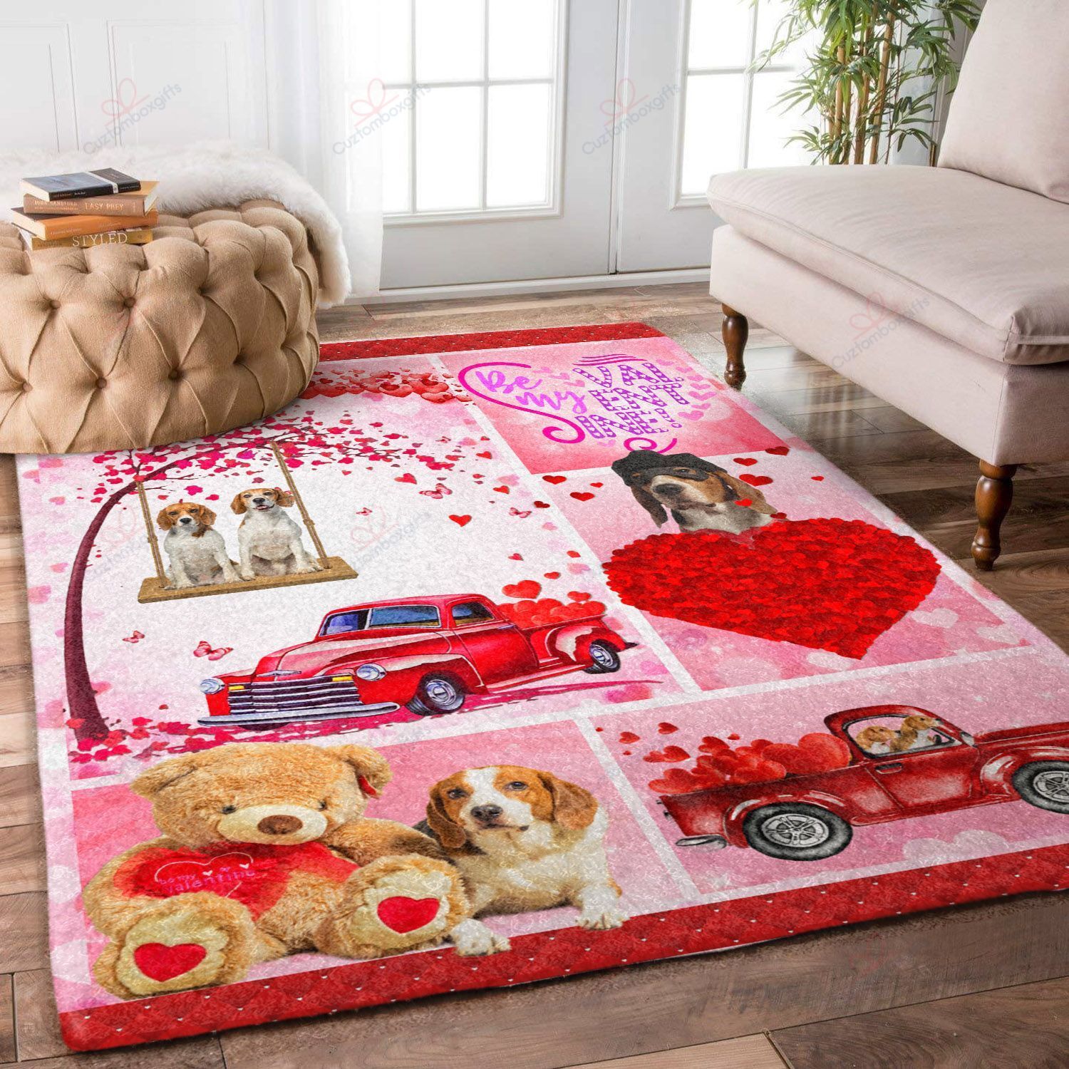 Beagle Valentine Rug Sport Decor Gift Floor Decor Living Room Carpet Rug Area Rug - 2d82868df93f Beagle Valentine Rug Sport Decor Gift Floor Decor Living Room Carpet Rug Area Rug - 2d82868df93f
