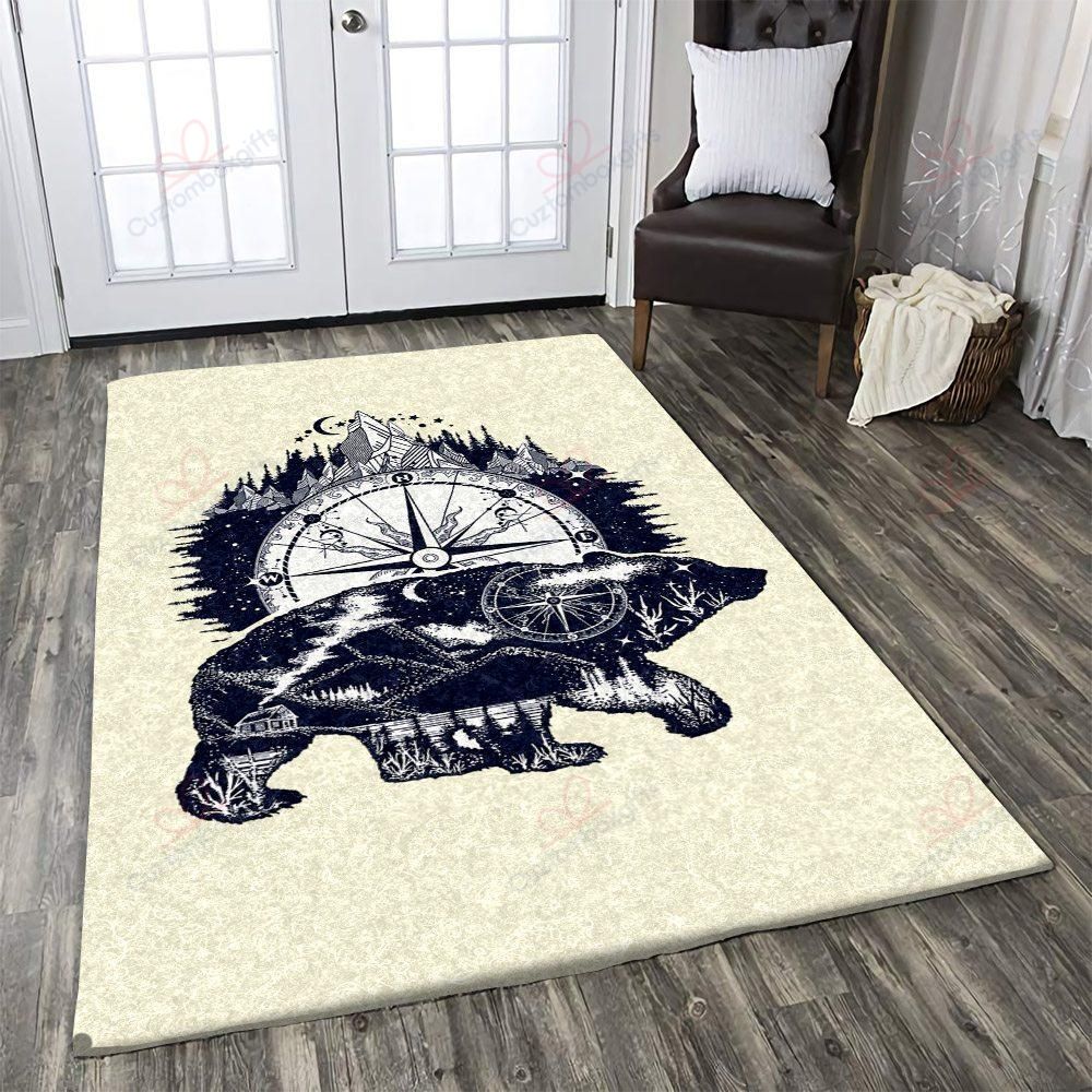 Bear And Compass Rug Sport Decor Gift Floor Decor Living Room Carpet Rug Area Rug - b58599e256e4 Bear And Compass Rug Sport Decor Gift Floor Decor Living Room Carpet Rug Area Rug - b58599e256e4