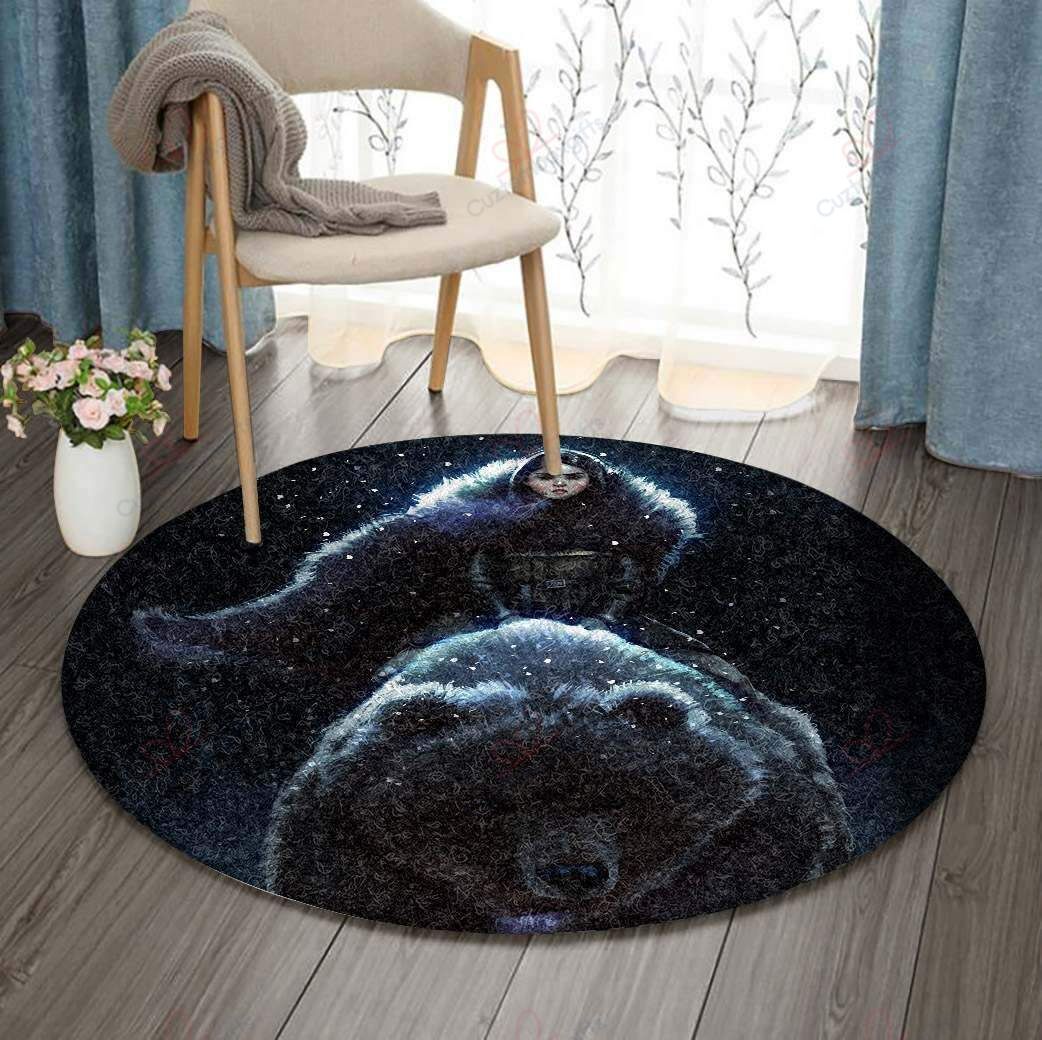 Bear And Girl Round Carpet Floor Rug Living Room Bedroom Decor Round Area Rug Carpet Bear And Girl Round Carpet Floor Rug Living Room Bedroom Decor Round Area Rug Carpet