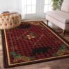 Bear And Pine Tree Rug Sport Decor Gift Floor Decor Living Room Carpet Rug Area Rug - baefeec7c321