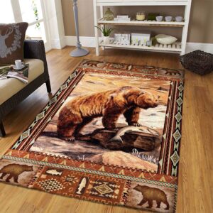 Bear Bacova Vintage Rug Sport Decor Gift Floor Decor Living Room Carpet Rug Area Rug - fcafd629642c