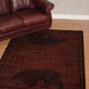 Bear Cave Red Rug Sport Decor Gift Floor Decor Living Room Carpet Rug Area Rug - 07050473d8e1