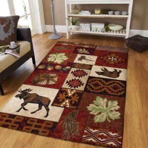 Bear Creek Lodge Rug Sport Decor Gift Floor Decor Living Room Carpet Rug Area Rug - 8140c2359c61