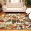 Bear Deer Moose Rug Sport Decor Gift Floor Decor Living Room Carpet Rug Area Rug - 3107a89bbc2c