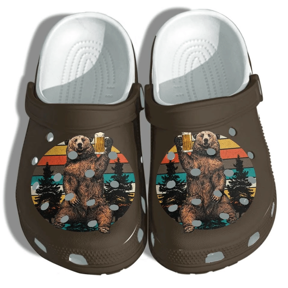 Bear Drinking Camping Shoes Crocs Clog Old Men – Funny Cute Crocs Clog Shoes Gifts For Men Fathers Day Bear Drinking Camping Shoes Crocs Clog Old Men – Funny Cute Crocs Clog Shoes Gifts For Men Fathers Day