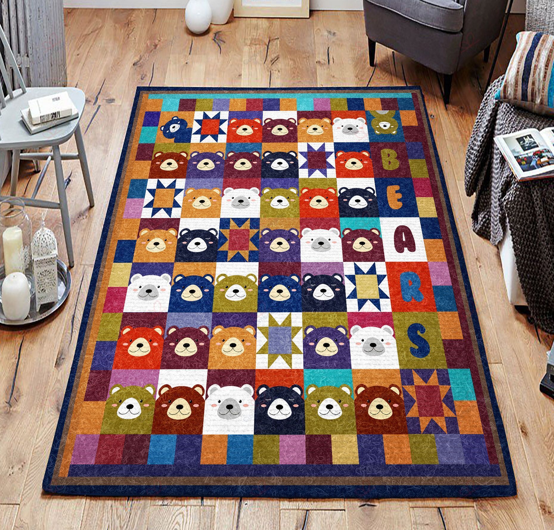 Bear Face Rug Sport Decor Gift Floor Decor Living Room Carpet Rug Area Rug - c6ccfe071c70 Bear Face Rug Sport Decor Gift Floor Decor Living Room Carpet Rug Area Rug - c6ccfe071c70