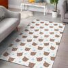 Bear Face Pattern 1 Rug Sport Decor Gift Floor Decor Living Room Carpet Rug Area Rug - e5695164fb2d