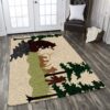 Bear Family Rug Sport Decor Gift Floor Decor Living Room Carpet Rug Area Rug - c0fab182c7a7