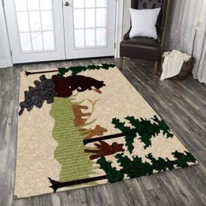 Bear Family Rug Sport Decor Gift Floor Decor Living Room Carpet Rug Area Rug - c0fab182c7a7