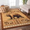 Bear Fish Rug Sport Decor Gift Floor Decor Living Room Carpet Rug Area Rug - 1d70d8c8cc6f