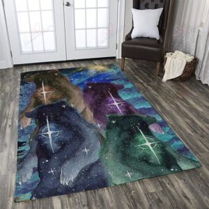 Bear Galaxy Rug Sport Decor Gift Floor Decor Living Room Carpet Rug Area Rug - 88b2be20ecd6
