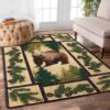 Bear In The Forest Rug Sport Decor Gift Floor Decor Living Room Carpet Rug Area Rug - a52e83483dce