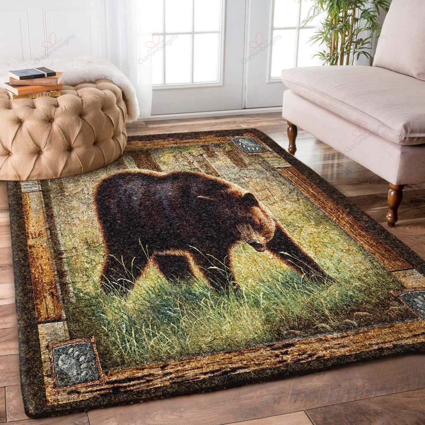 Bear In The Forest Rug Sport Decor Gift Floor Decor Living Room Carpet Rug Area Rug - 7b9676cdfe50 Bear In The Forest Rug Sport Decor Gift Floor Decor Living Room Carpet Rug Area Rug - 7b9676cdfe50
