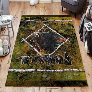 Bear Lodge Rug Sport Decor Gift Floor Decor Living Room Carpet Rug Area Rug - 25156c640b95