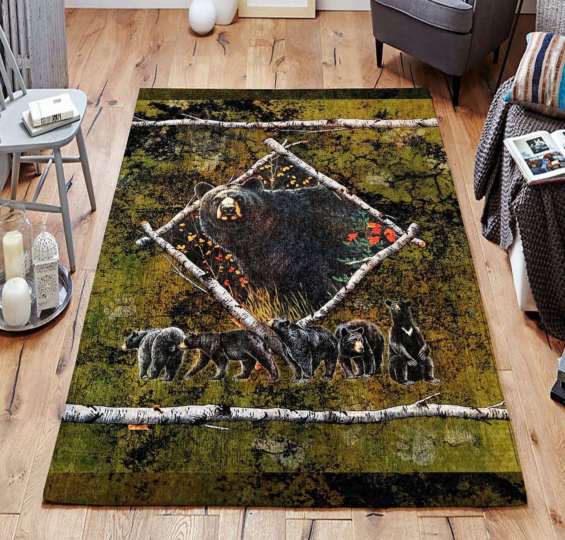 Bear Lodge Rug Sport Decor Gift Floor Decor Living Room Carpet Rug Area Rug - 25156c640b95 Bear Lodge Rug Sport Decor Gift Floor Decor Living Room Carpet Rug Area Rug - 25156c640b95