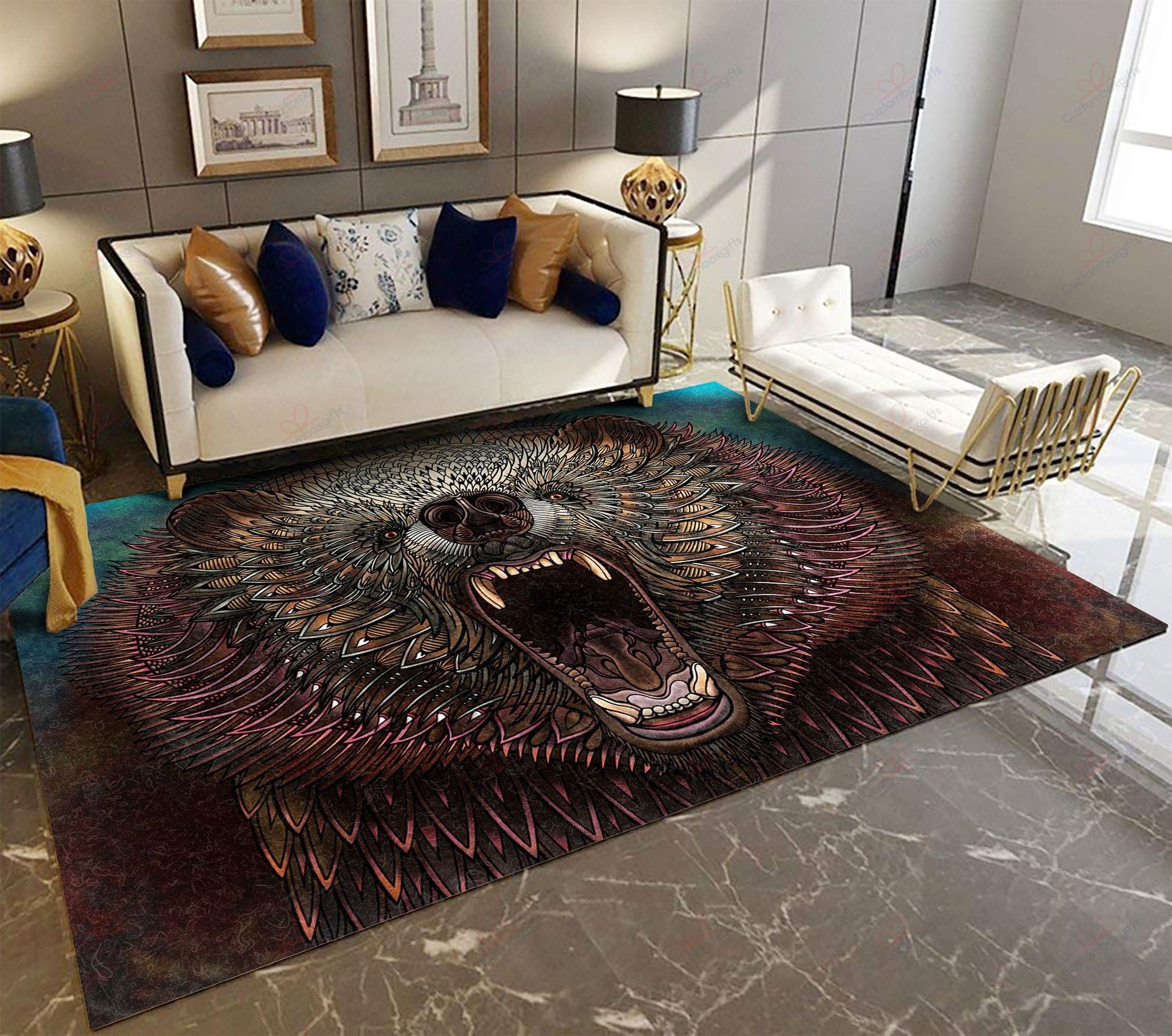 Bear Native American Rug Sport Decor Gift Floor Decor Living Room Carpet Rug Area Rug - b4e81ae8aa18 Bear Native American Rug Sport Decor Gift Floor Decor Living Room Carpet Rug Area Rug - b4e81ae8aa18